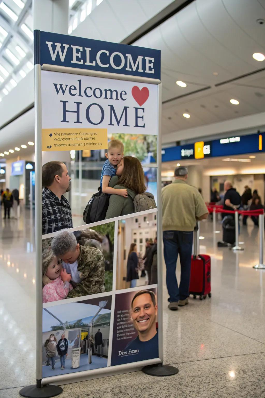 Photos evoke beautiful memories during airport greetings.