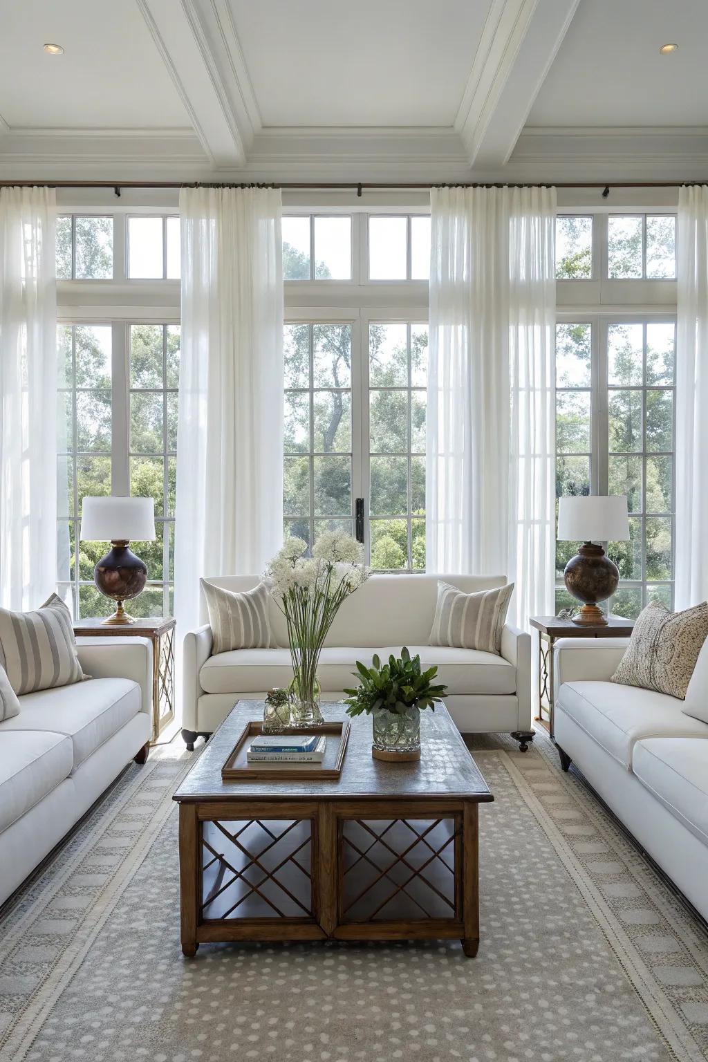 Balance brings proportion and harmony to a bright space.