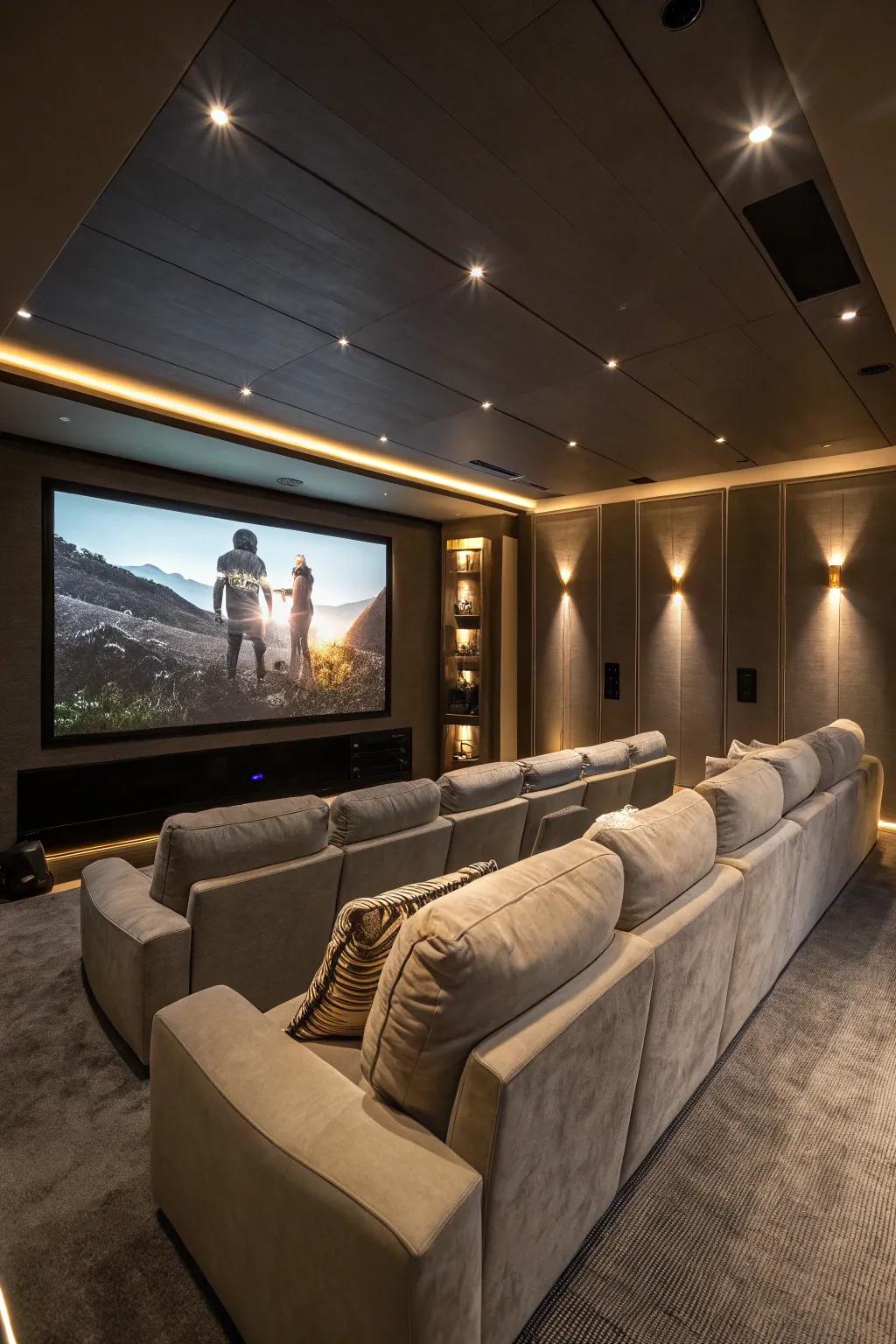 A movie lounge for the perfect viewing experience.