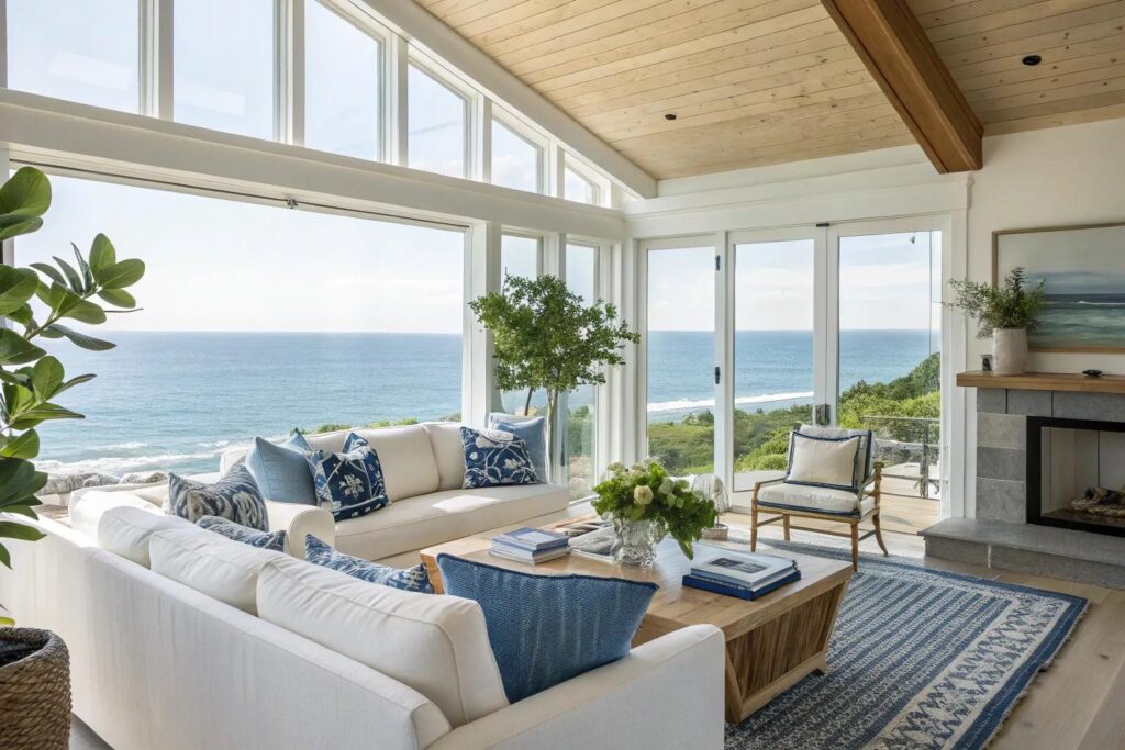 18+ Inspiring Modern Coastal Living Room Ideas