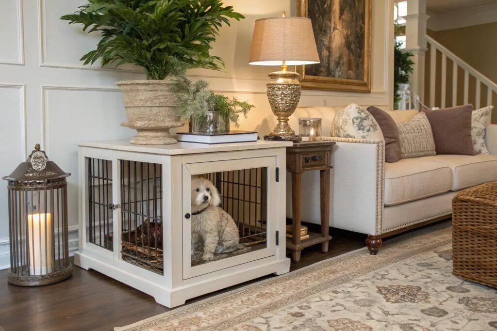 18+ Stylish Aesthetic Dog Crate Ideas - Stylish Dog Crate Ideas