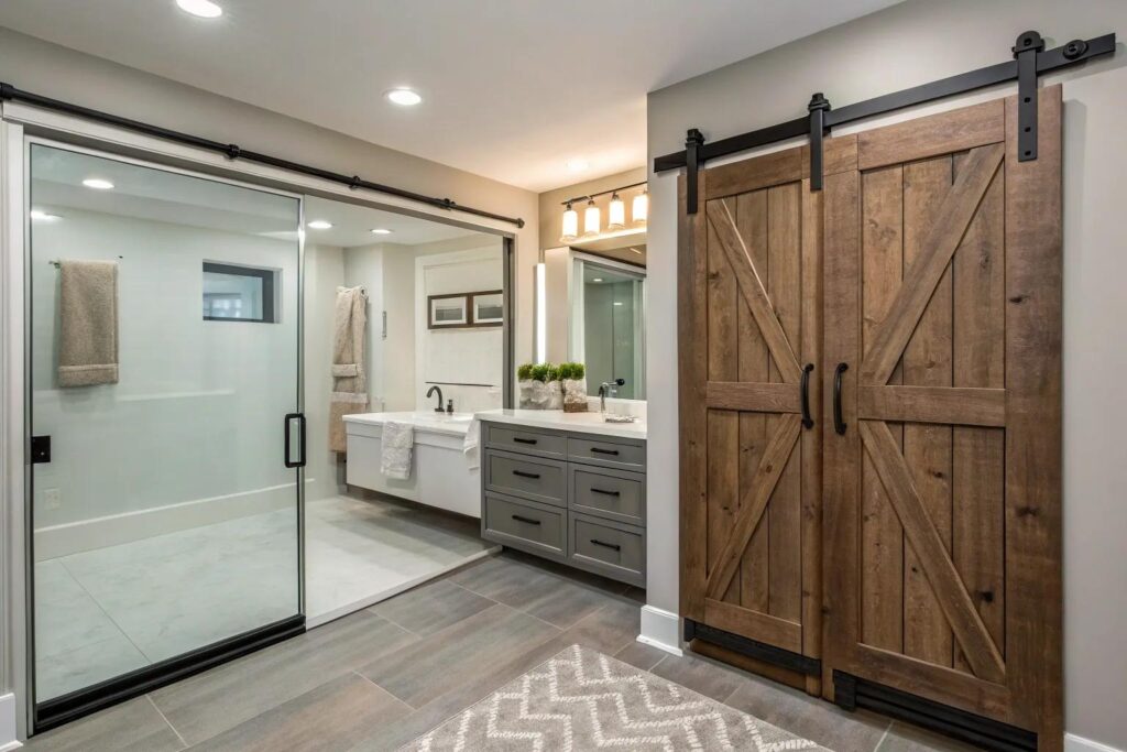 15+ Stylish Bathroom Closet Door Ideas