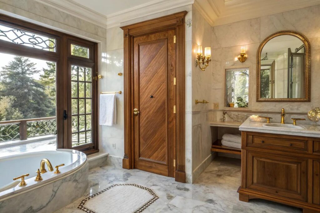 17+ Stunning Wood Shower Door Ideas for Your Home