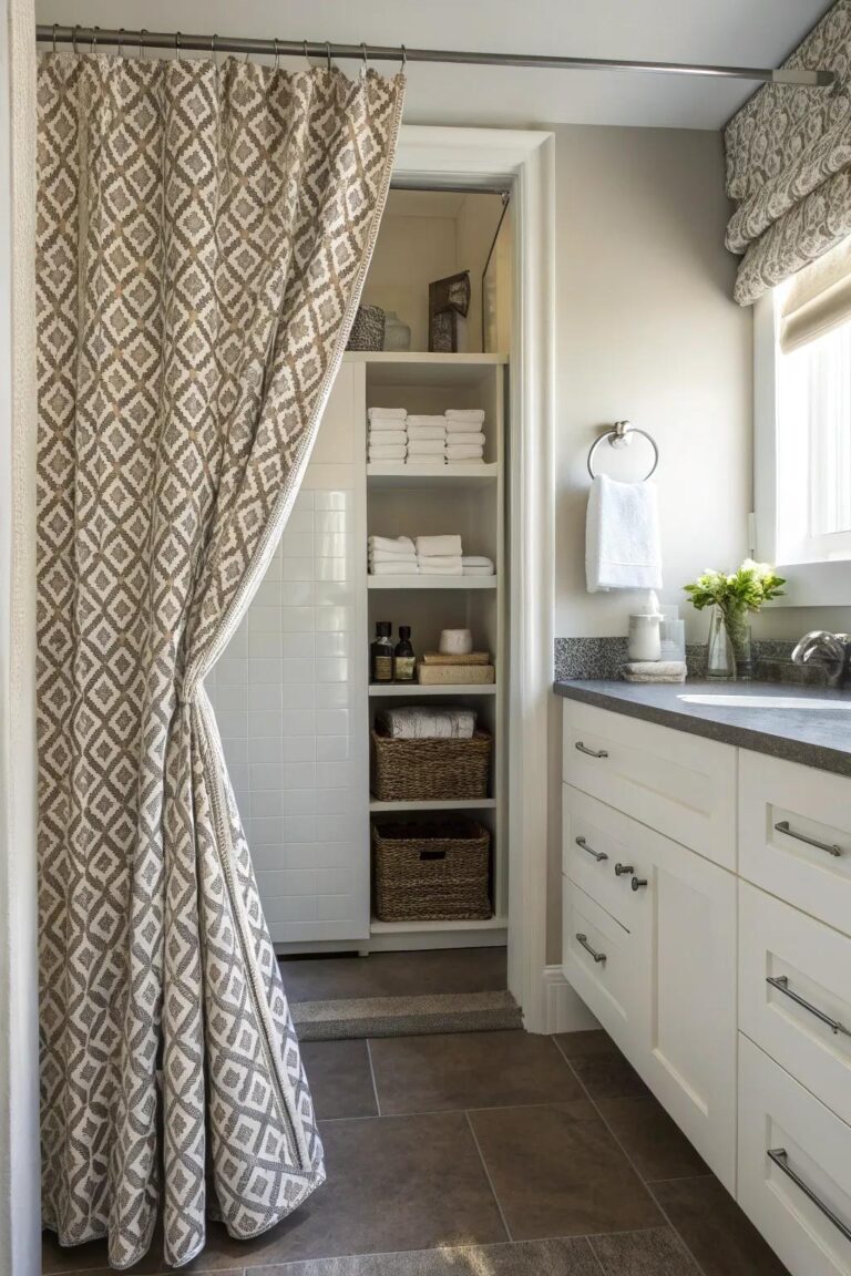 8+ Stylish Bathroom Closet Ideas Without Doors