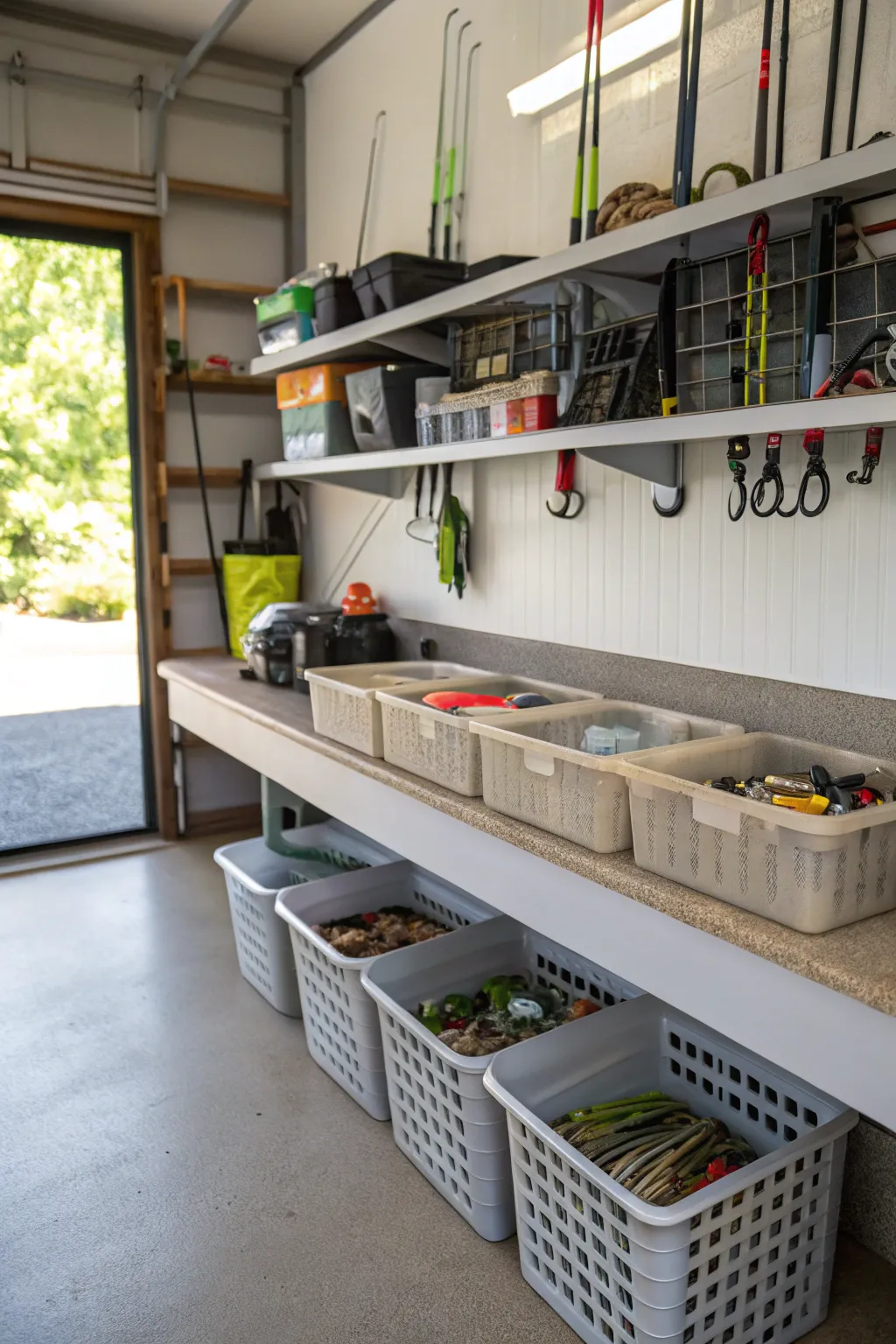 How to Store Fishing Tackle Neatly in the Garage