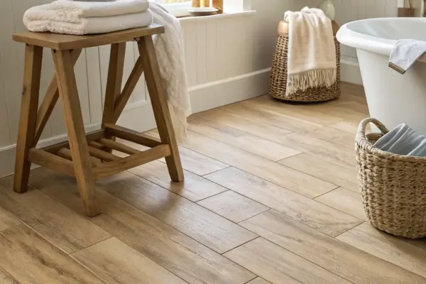Stylish Bathroom Designs with Vinyl Plank Flooring