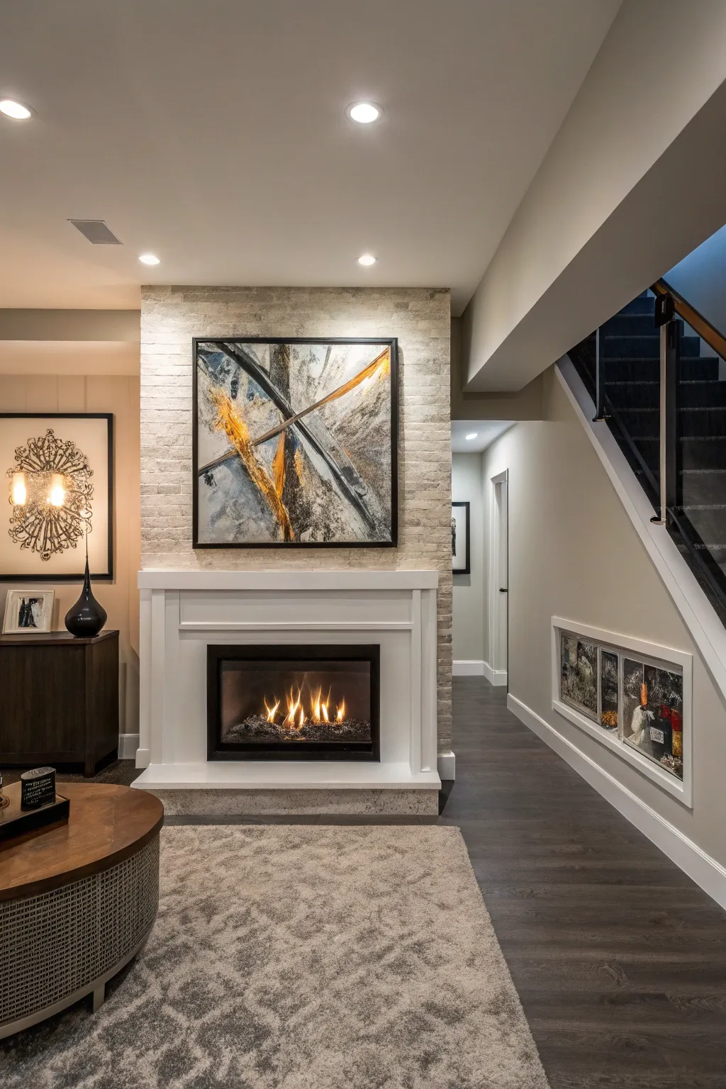Fresh Inspiration for Basement Fireplaces