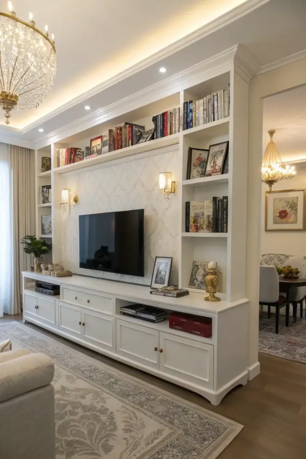 Modern White TV Stand Design Inspiration