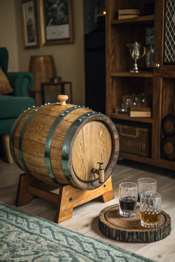 Inspired Whiskey Barrel Decor and Uses