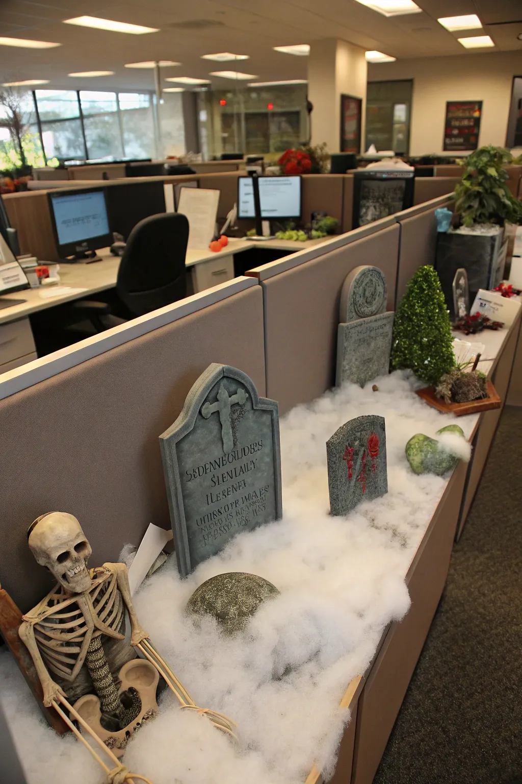 Spooky Inspiration for Halloween Cubicle Designs
