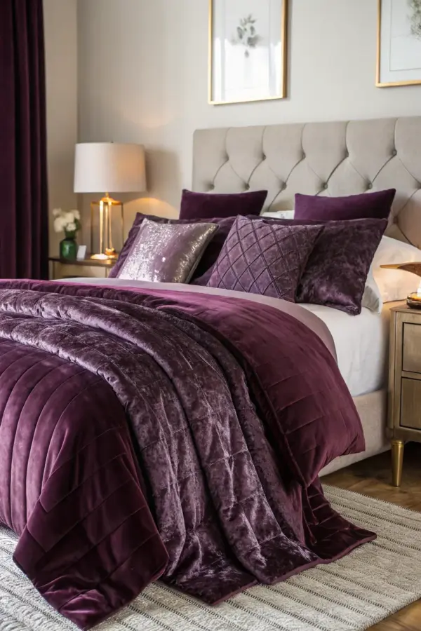 Modern Plum Bedroom Schemes for Sophisticated Sleep Spaces