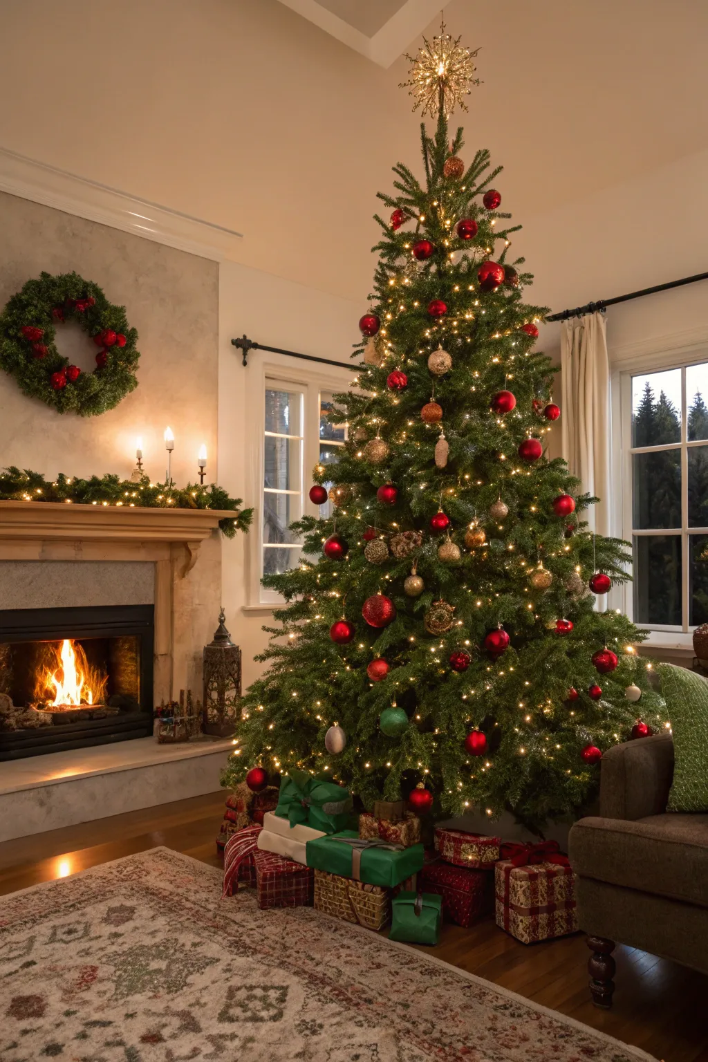 Modern Green Decor Ideas for Christmas Trees