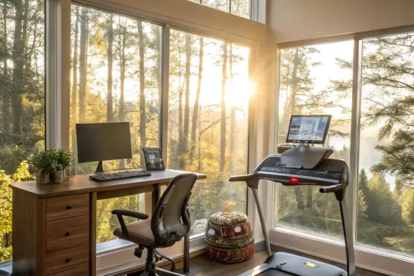 How to Design a Productive and Energizing Home Office Gym