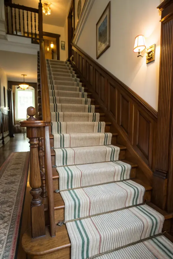 Chic Striped Stair Runner Inspiration
