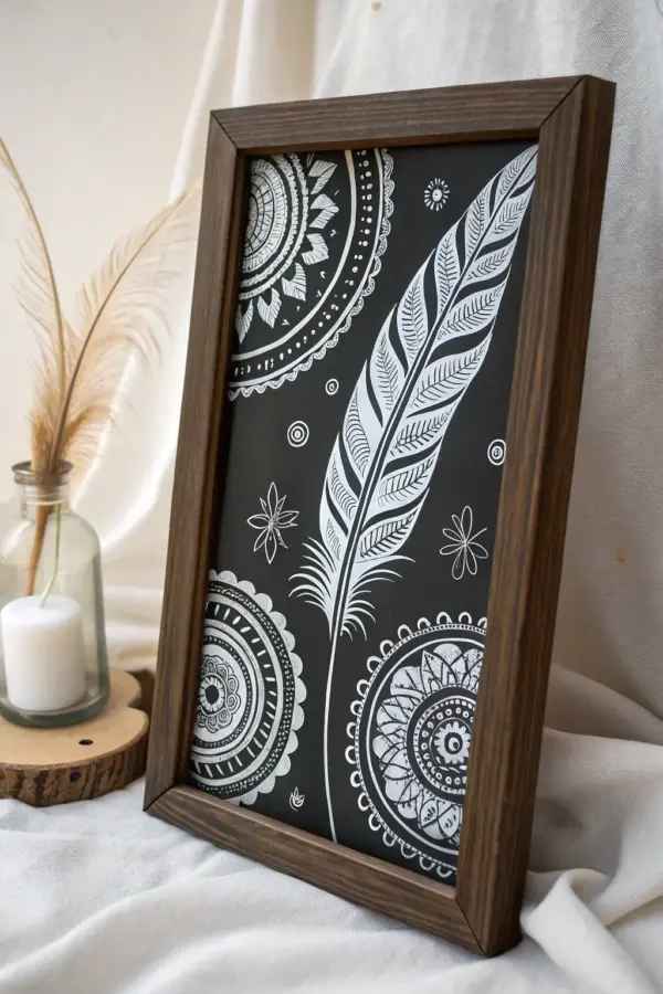 Showcase of Artistic Reverse Glass Paintings