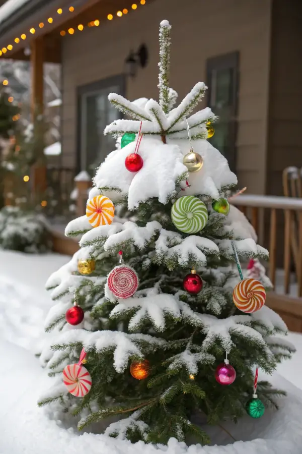 Creative Ideas for Decorating Trees with Snow