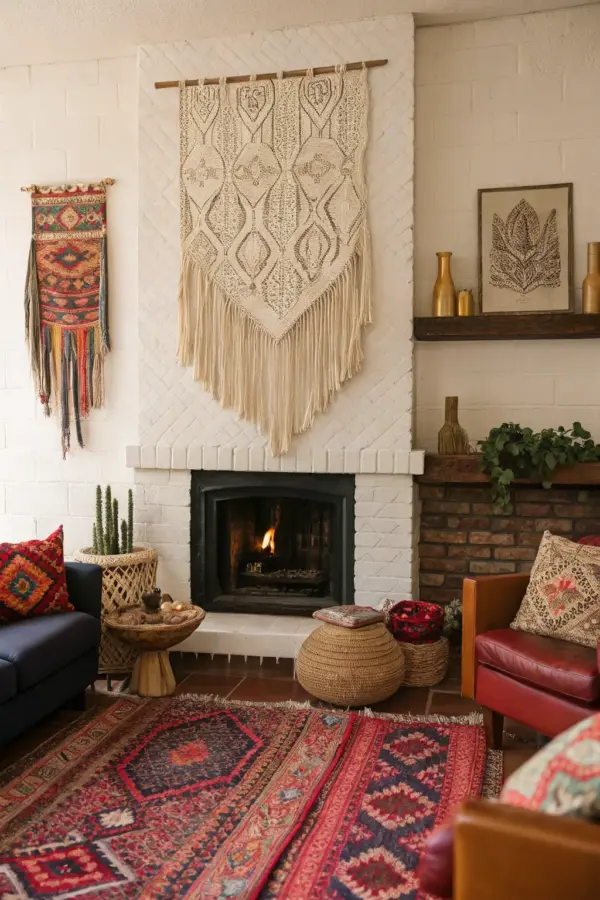 Inspiring Boho Fireplace Ideas for Every Home