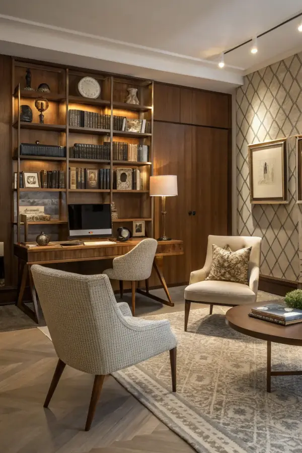 Maximizing Living Room Office Space