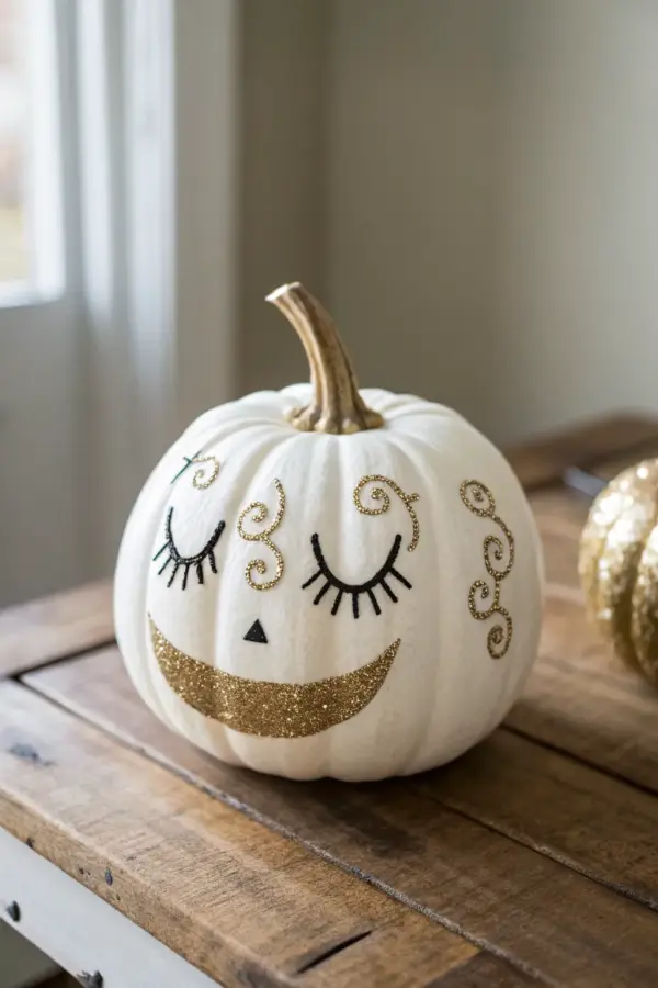 A Showcase of Dazzling Glitter Pumpkin Designs