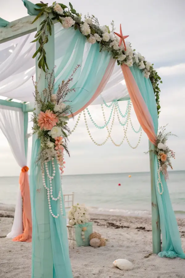 Elegant Tropical-Inspired Wedding Arch Designs