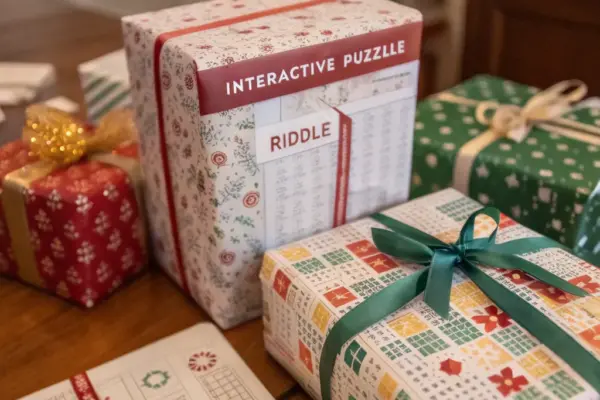 Festive Gift Wrapping with Christmas Decor Touches