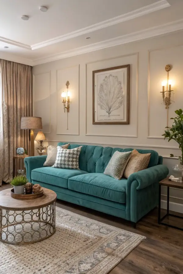 Contemporary Teal Themes for Living Spaces
