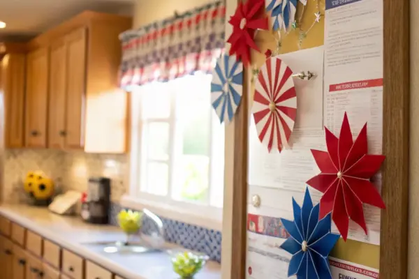 Striking Red & White Bulletin Board Designs