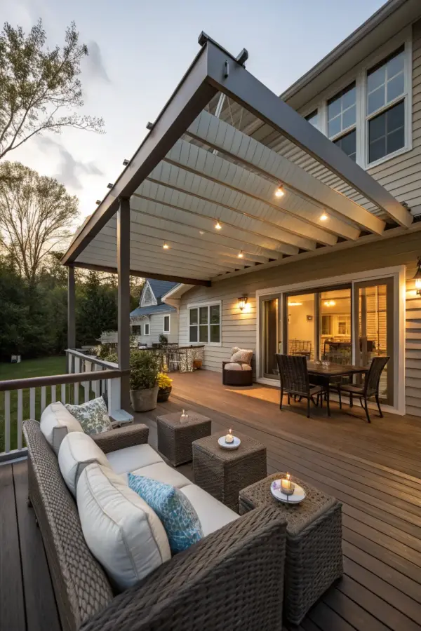 Stylish Covered Deck Roof Designs for Your Home