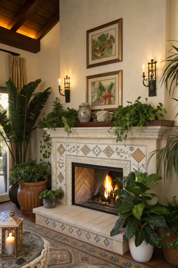 Creative Tile Ideas for Your Fireplace