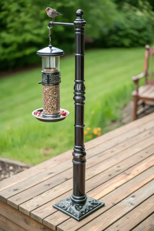 Creative Poles to Display Bird Feeders in Style