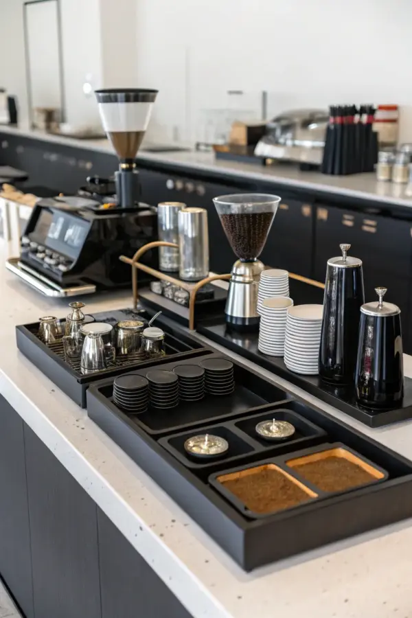 Chic Black Coffee Bars to Elevate Your Mornings