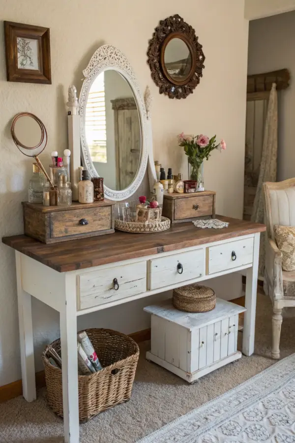 Rustic Farmhouse Vanity Design Inspirations