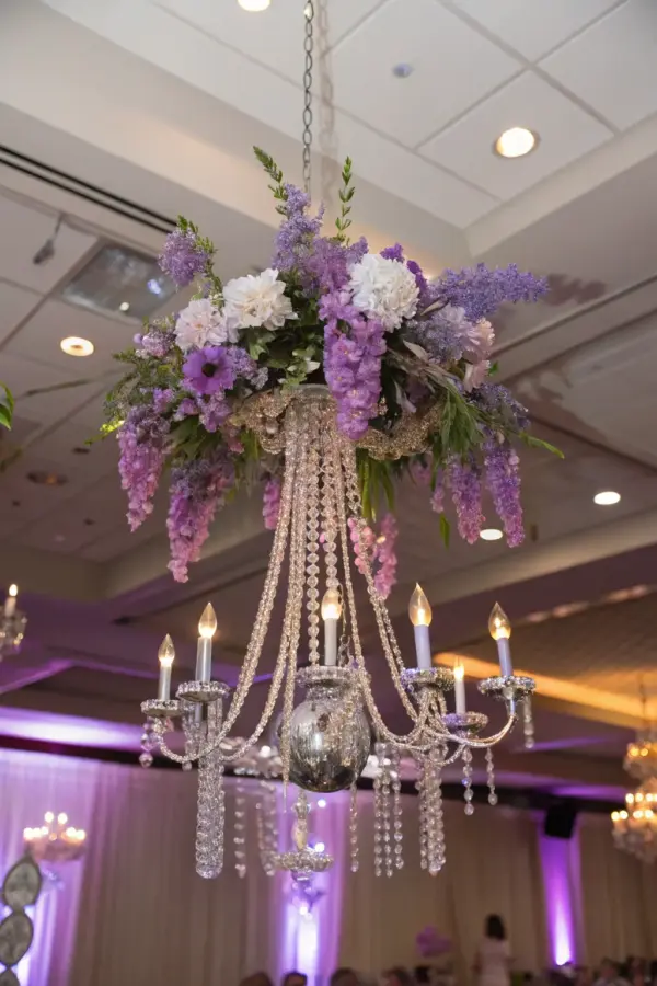 Whimsical Lavender and Silver Sweet 16 Party Decor