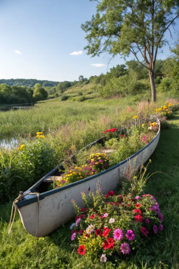 Unique Canoe Planter Designs to Elevate Your Yard