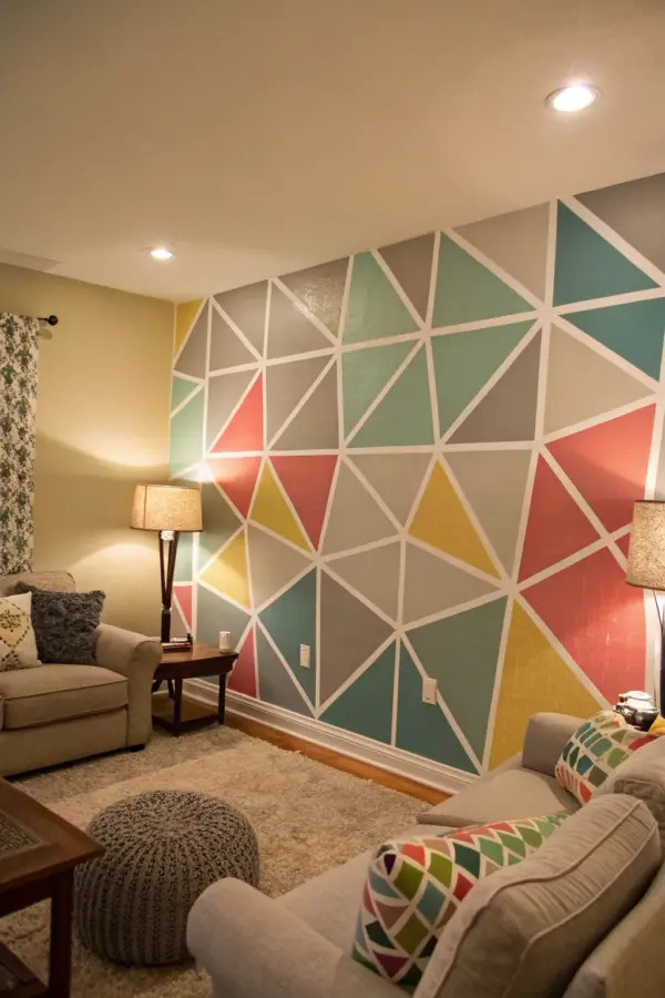 Stylish Wall Design Inspirations with Tape