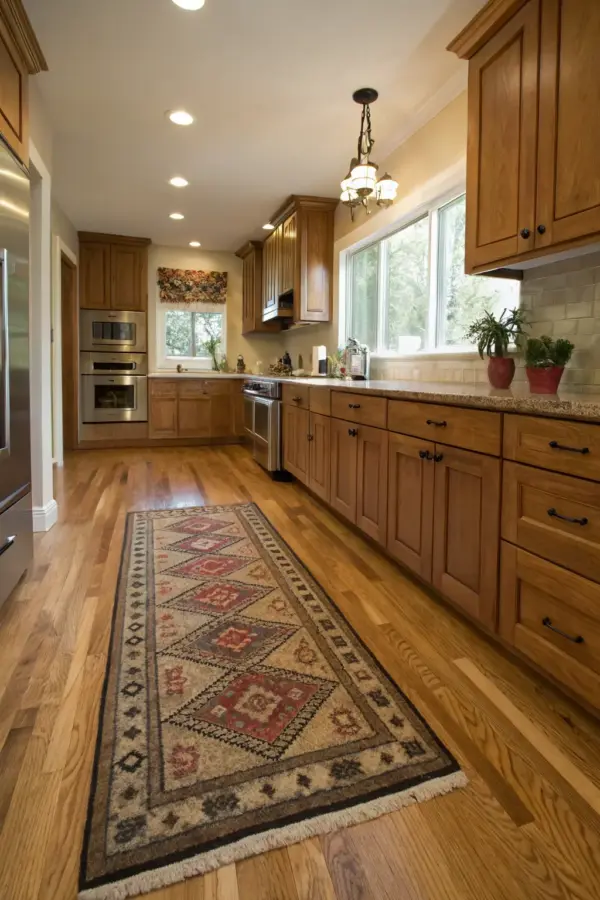 Chic Kitchen Oak Floor Designs for Modern Homes