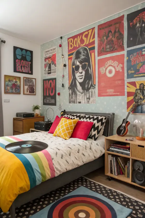 Rebellious Punk Bedroom Designs for Creative Souls