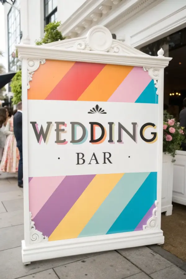 Chic Inspiration for Your Wedding Bar Setup