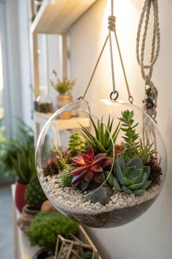 Stylish Hanging Terrarium Styles