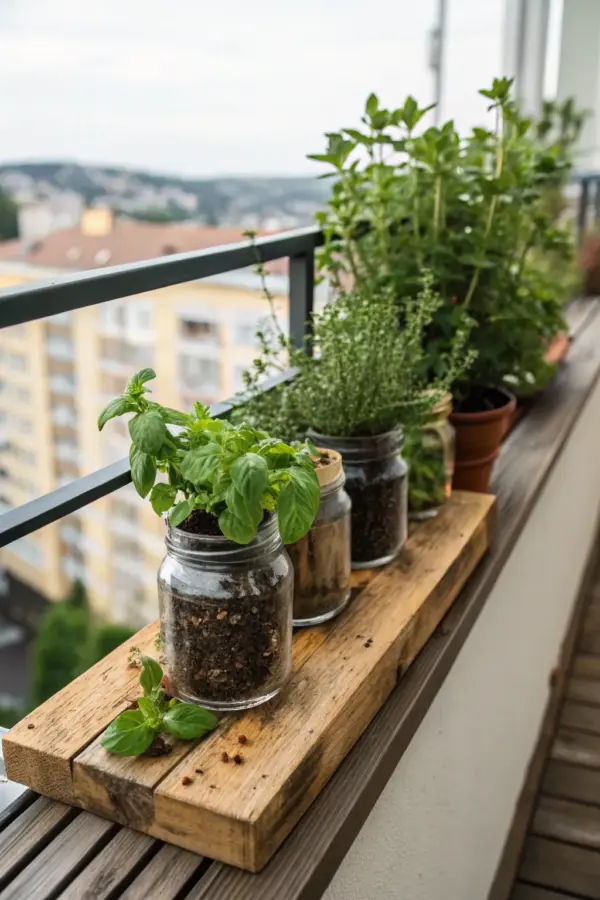 Balcony Herb Garden Design Inspiration