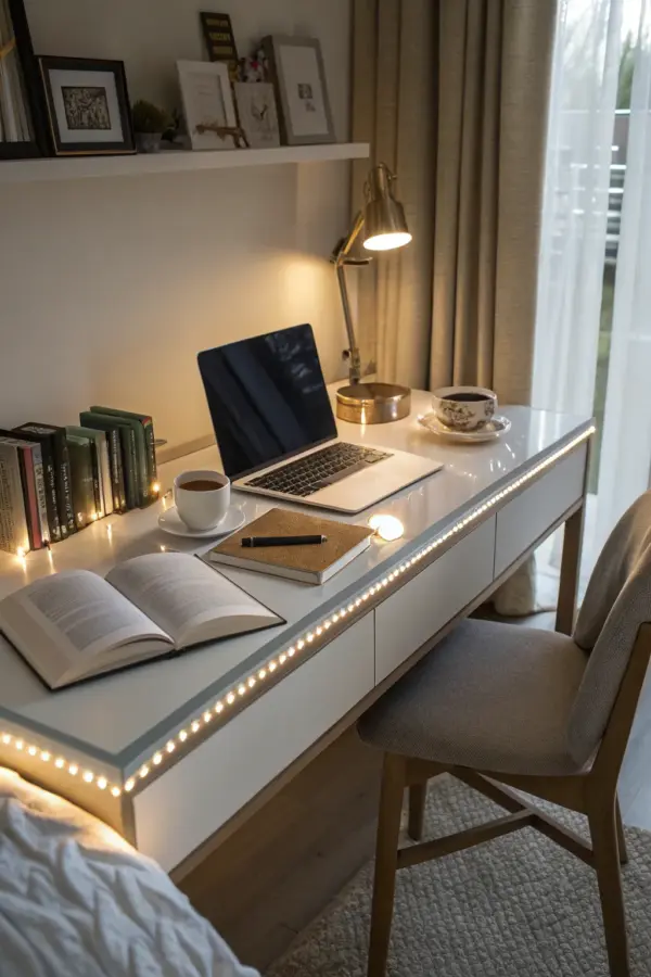 Stylish Bedroom LED Strip Lighting Ideas