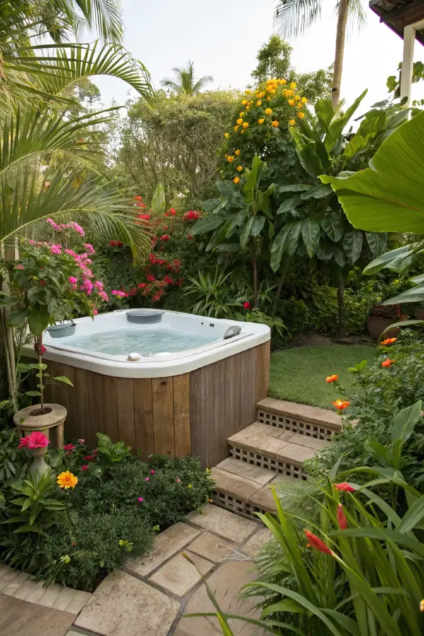 Hot Tub Area Designs to Transform Your Backyard Retreat