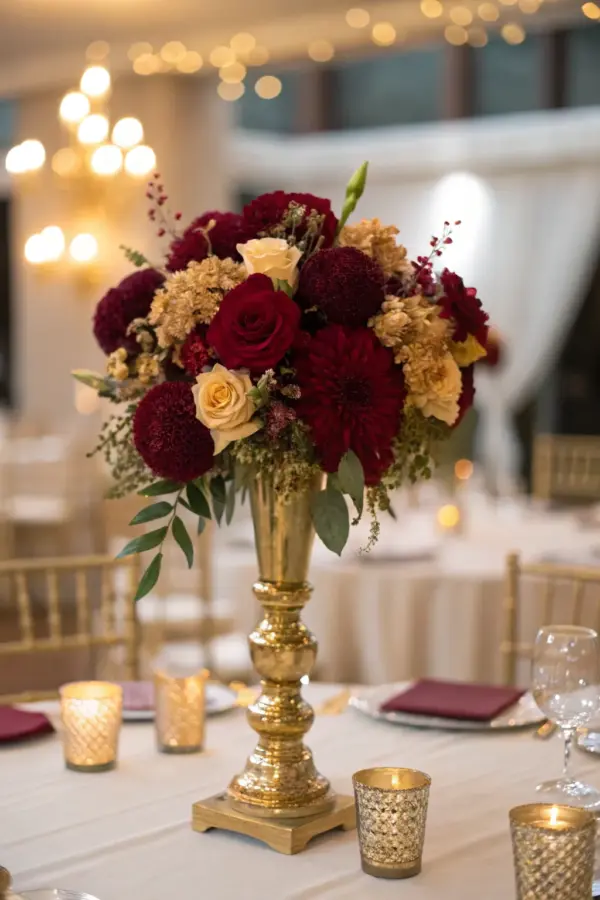 How to Host a Burgundy & Gold Themed Party