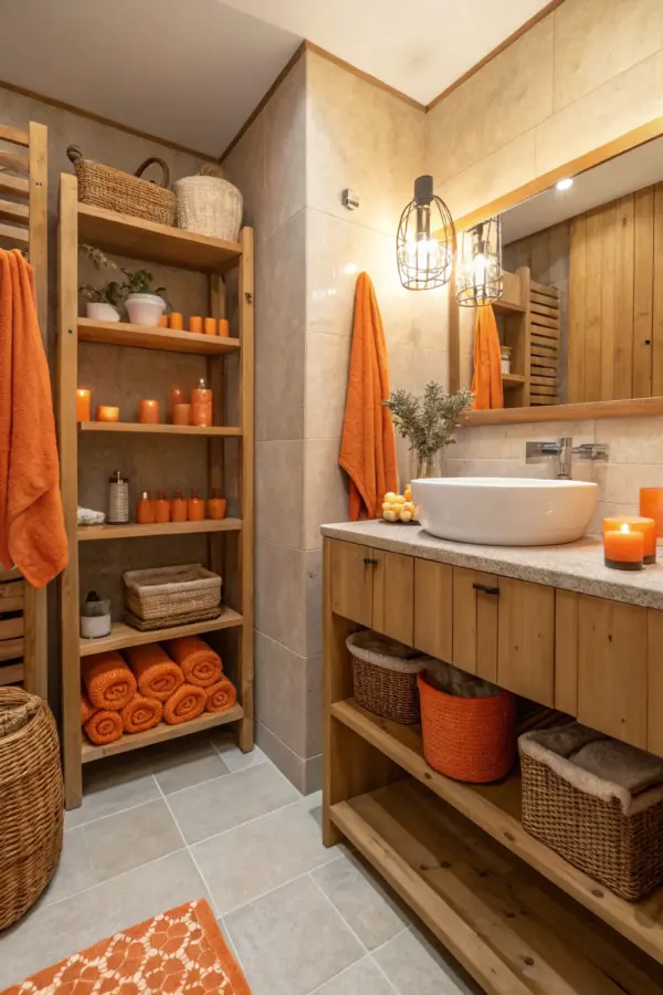 Stylish Orange Bathroom Color Schemes to Transform Your Space