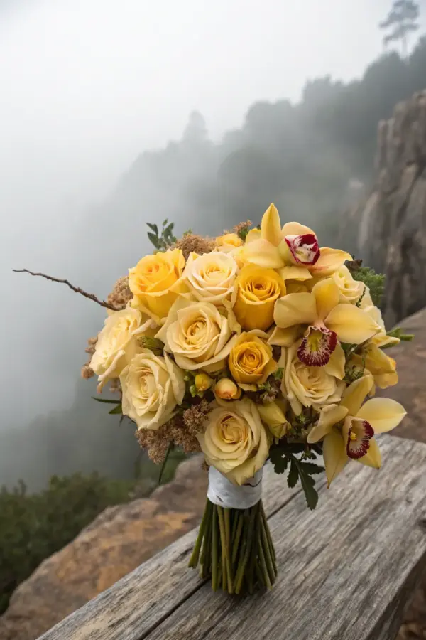 Chic Halloween-Inspired Wedding Flowers