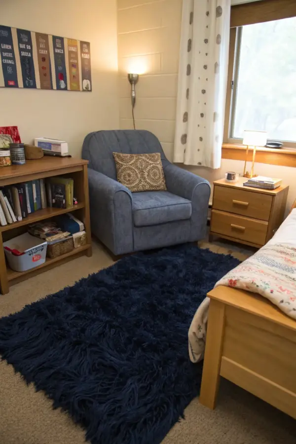 Chic Navy-Themed Dorm Room Ideas