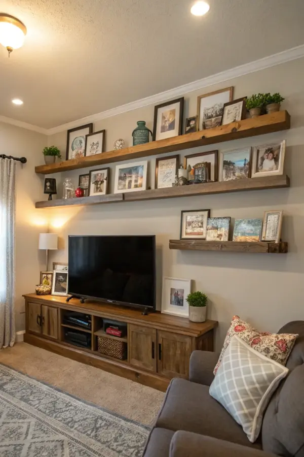 Creative Ways to Arrange Shelves Around Your Television