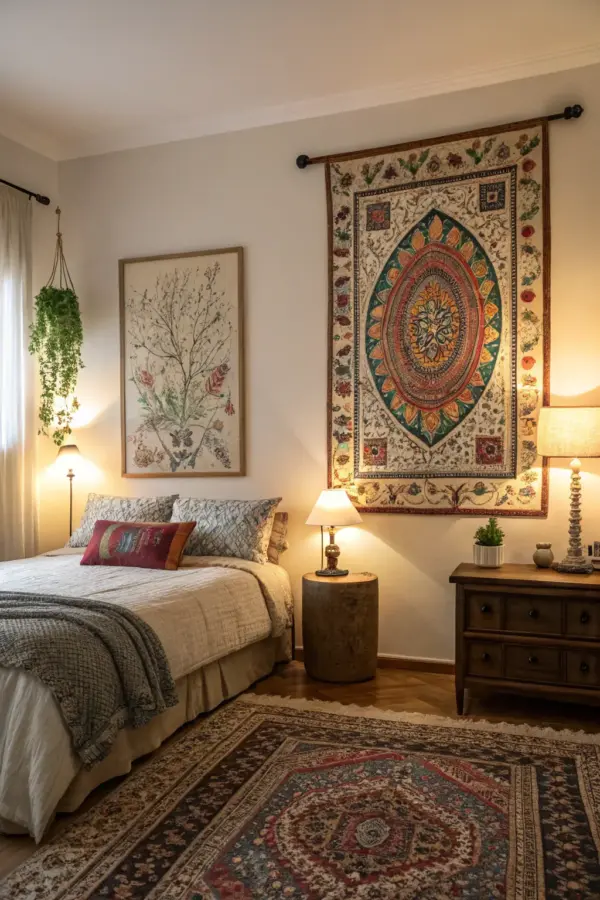Unique Ideas for Decorating Bedrooms with Tapestries