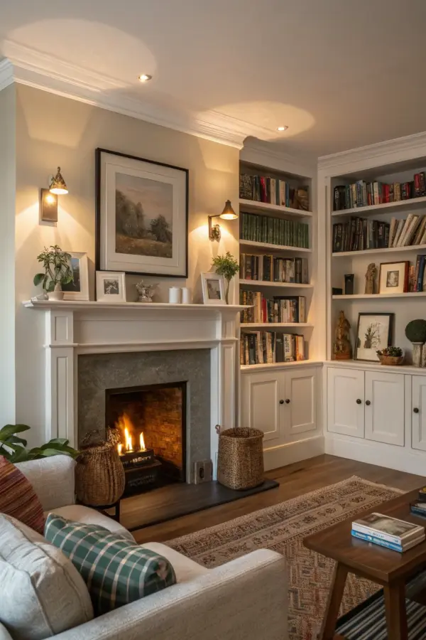 Eye-Catching Wall Accents for Your Fireplace