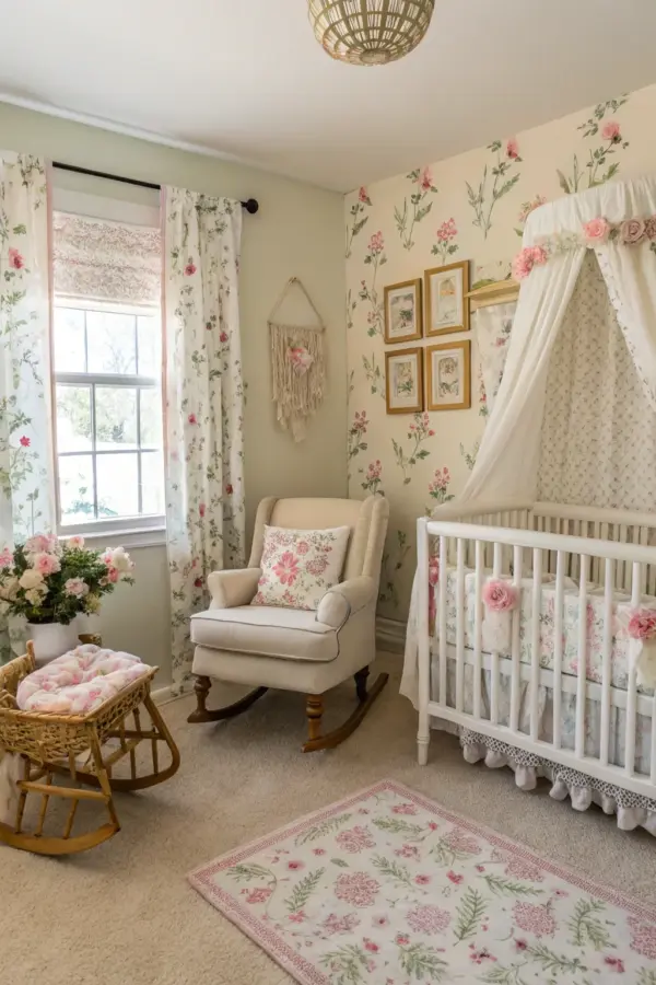 Enchanting Floral Themes for Baby Girl Nurseries